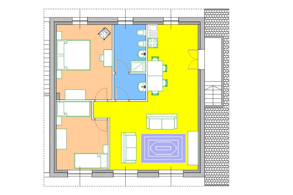 luxury apartment, Palazzo top floor 4+0